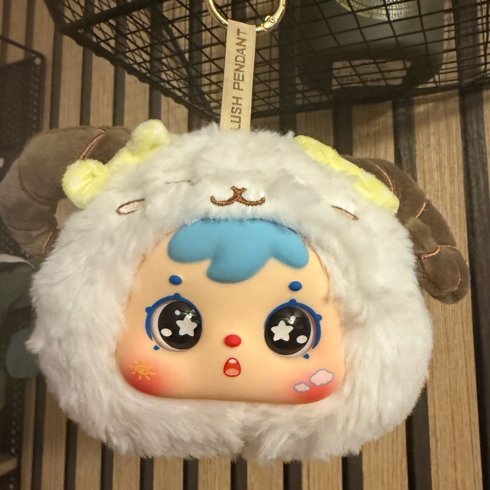 Constellations Aries pendant plush keychain